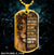 Watercolor lion, Crown of thorn, My God's not dead, He's surely alive - Jesus Dog Tag