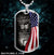 Jesus painting, The US Flag, Don't be afraid, Just have faith - Jesus Dog Tag