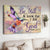 Colorful hummingbird, Flower painting, Be still and know that I am God - Jesus Landscape Canvas Prints, Christian Wall Art