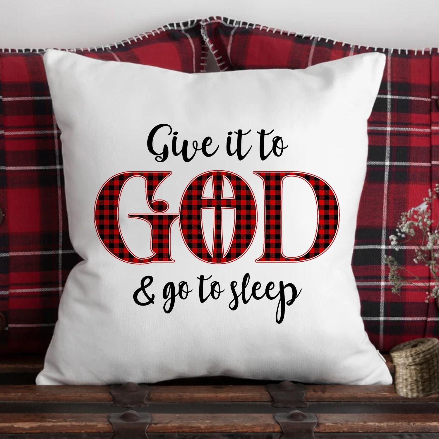 Jesus - Give it to God and go to sleep - AOP Pillow