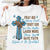 Praying hands, Wood cross, Blue Butterfly, Pray big worry small - Jesus White Apparel