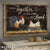 Chicken couple, And so together we built a life we loved - Couple Landscape Canvas Prints, Wall Art 2