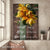 Sunflower painting, Hummingbird, Have faith in what will be - Jesus Portrait Canvas Prints, Wall Art