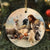 Jesus painting, Jesus and the Labradors - Jesus Ceramic Circle Ornament