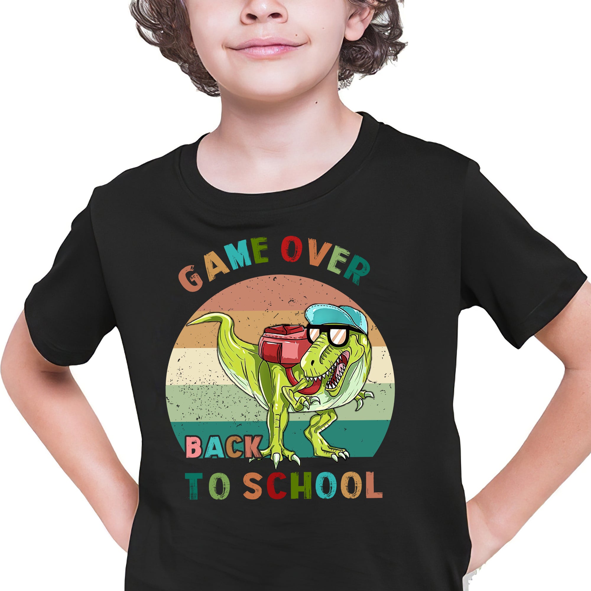 Dinosaur - Game over Back to school- Kid Apparel