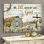 Vintage house painting, Wooden cross, Be still and know that I am God - Jesus Landscape Canvas Prints Wall Art