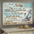To my wife, Beach, Anchor, We'll stay together through both the tears and laughter - Couple Landscape Canvas Prints, Wall Art