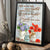 Hydrangea and Poppy flower, Flower Jar, Vintage painting, And so we have stayed together - Couple Portrait Canvas Prints, Wall Art