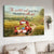 Red truck, Countryside painting, The sweetest road is the road I go with you - Couple Landscape Canvas Prints, Wall Art