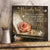 Pretty rose, White butterfly, Couple rings, I will love you until you die - Couple Square Canvas Prints, Wall Art
