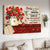 Poppy flower vase, Vintage painting, I need you beside me - Couple Canvas Prints, Wall Art