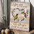 Hummingbird painting, Cotton flower, You are my love story - Couple Portrait Canvas Prints, Wall Art