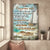 To my wife, Turtle on the beach, Boat, Marrying you was the best decision - Couple Portrait Canvas Prints, Wall Art