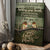 Hummingbird couple, Green wooden background, Vintage painting, Our love is forever - Couple Portrait Canvas Prints, Wall Art