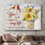 Cardinal painting, Amazing flower, Wooden fence, You is all I need in my life - Couple Landscape Canvas Prints, Wall Art