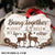Couple - Deer in the forest - Being together give my life's best view - Aluminum Ornament