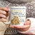 Watercolor lion, Yellow heart, Gift for lover, Thank you for being by my side - Couple White Mug