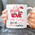 Gnome couple, Pink heart painting, Grow old with me, The best is yet to be - Couple White Mug
