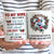 To my wife, Christmas Wreath, Bullfinch painting, Snowy bird house, I'll be right beside you - Couple White Mug