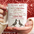 To my wife, Homing pigeon, Vintage pattern, I love you forever and always - Couple White Mug
