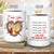 Cute cardinal drawing, Red cranberry, Heart shape, I miss how you made me feel - Couple White Mug