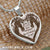 Horse symbol, Wooden heart, It's better to look ahead - Couple Heart Necklace