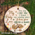 Couple - The lock and key - I love you forever & always - Heart Ceramic Ornament