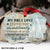 I love you unconditionally - Couple; Boat painting Aluminum Ornament