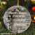 Couple - My heart keeper - I love my life because it give me you - Circle Ceramic Ornament