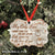 Couple - Vintage Wedding rings - Life gave me the love of you - Aluminum Ornament