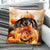 Dachshund drawing, Little Pumpkin, Happy Halloween - Dachshund AOP Pillow