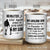 Dad to son, Holding hand, Black and white painting, I always have your back - Family White Mug