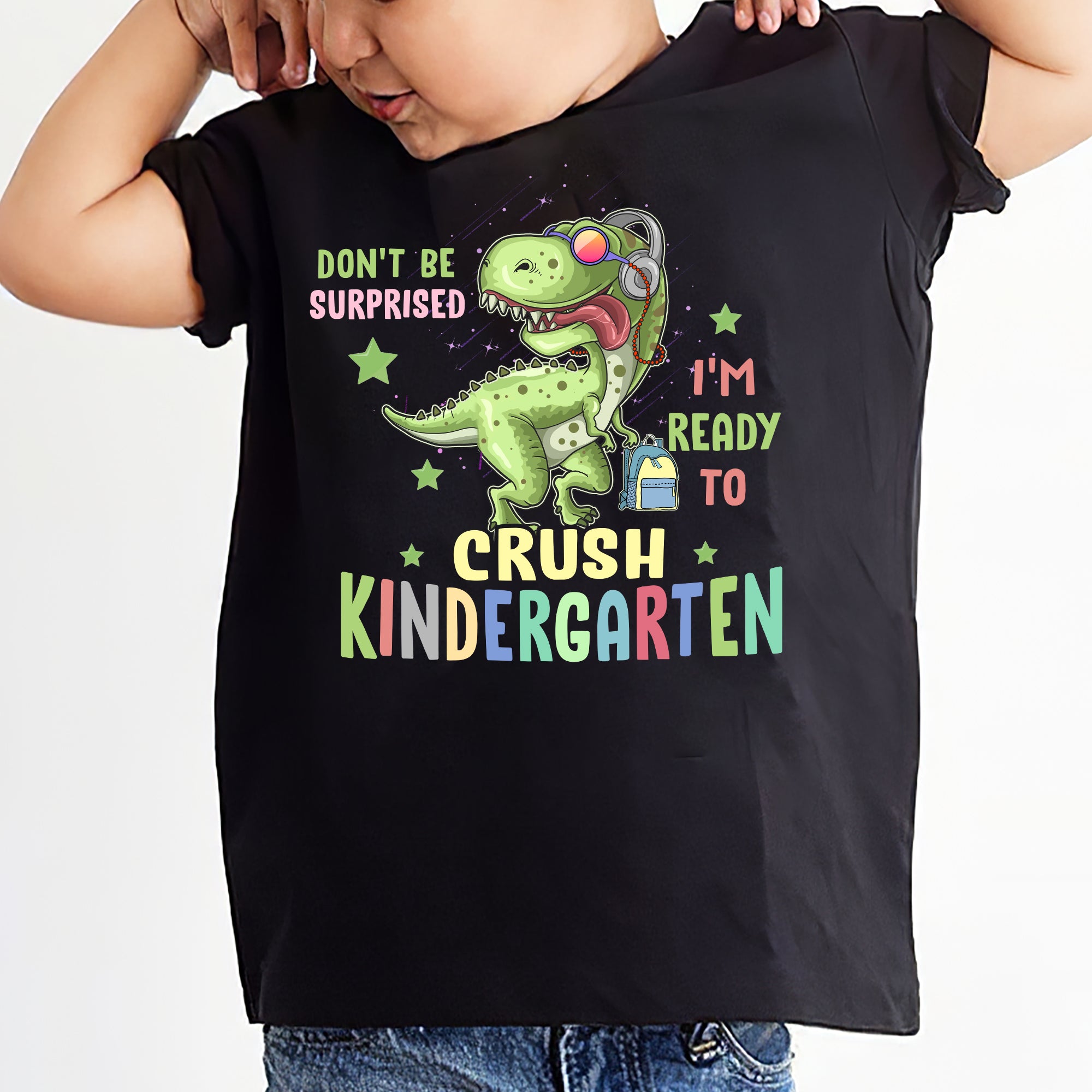 Dinosaur - Back to school - I'm ready to crush kindergarten - Kid Apparel