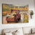 Countryside drawing, German shepherd, Rice field, Country roads take me home - Dog Landscape Canvas Prints, Wall Art