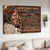 German shepherd drawing, Walking with Jesus, God once said - Dog Landscape Canvas Prints, Wall Art