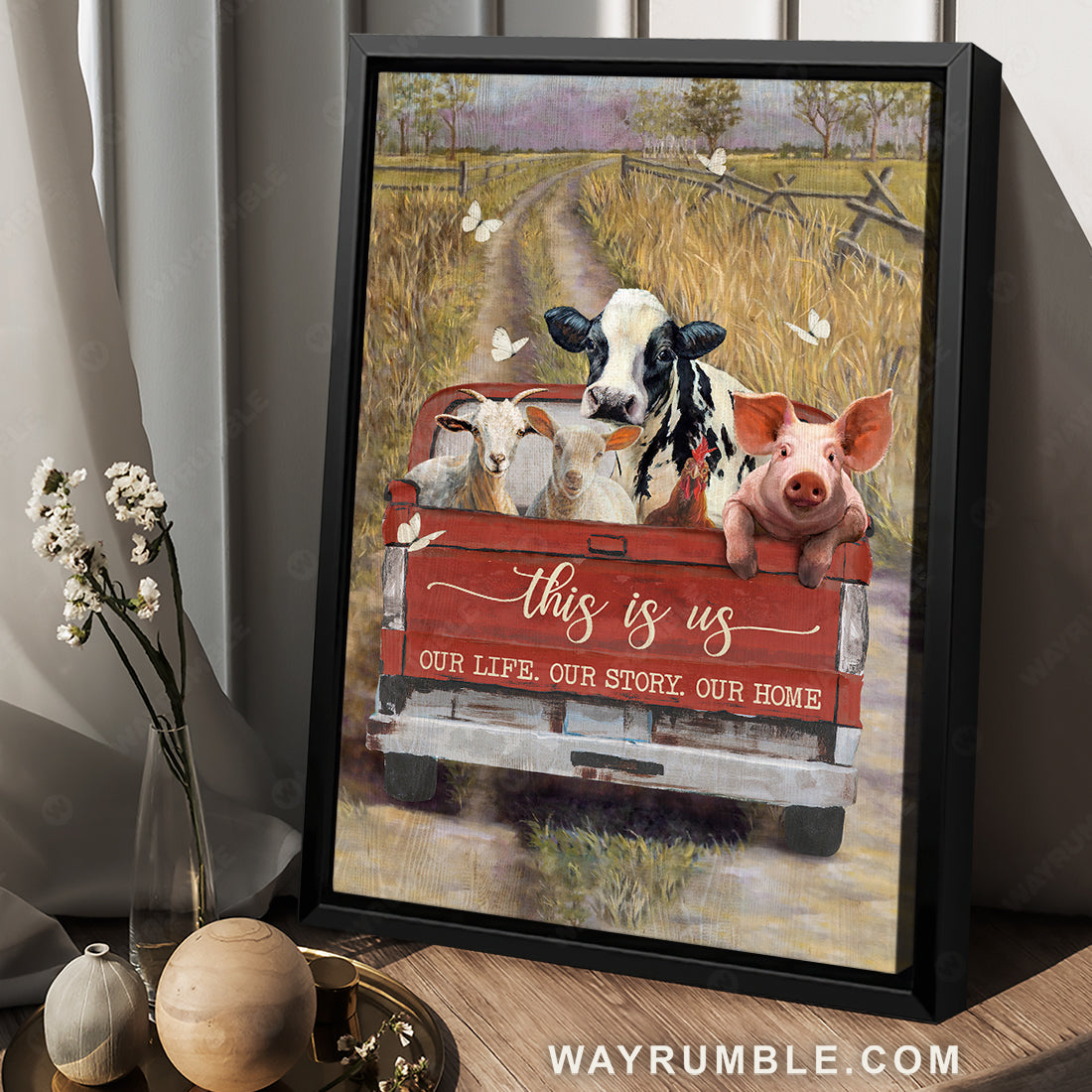 Animal drawing, Happy farm, Watercolor ladybug car, This is us - Family Portrait Canvas Prints, Wall Art