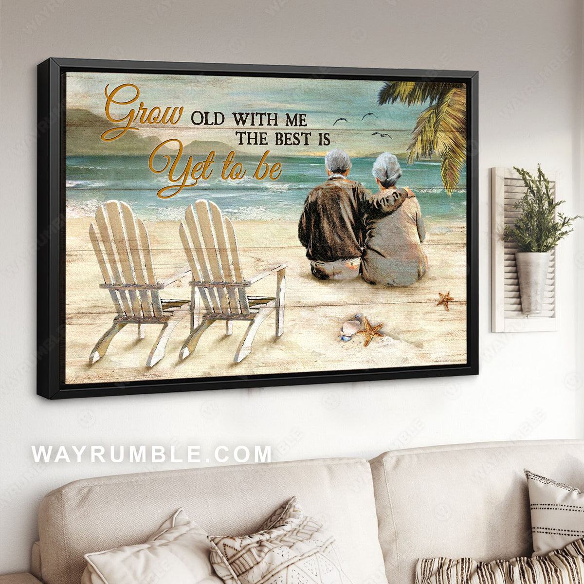Beach chairs best sale canvas wall art