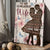 To my wife, Rose background, Blue butterfly, I love you always and forever - Family Portrait Canvas Prints, Wall Art