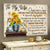 To my wife, Sunflower, Clock, Birdhouse, Once upon a time, I became yours & you became mine - Couple Landscape Canvas Prints, Wall Art