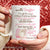 Mom to daughter, Holding hand, Little hand, I filled this mug with my wishes - Family White Mug