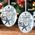 Mom to daughter - Starfish - Life gave me the gift of you - Ceramic Oval Ornament