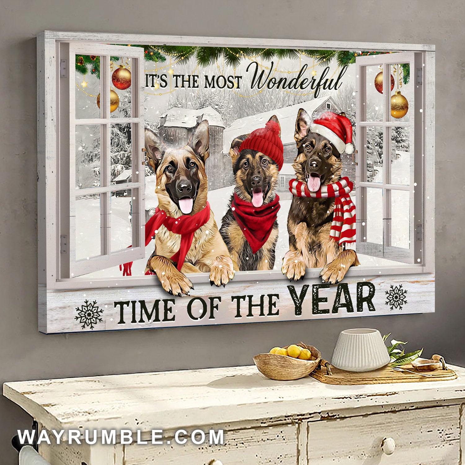 Christmas Canvas Tagged christmas-canvas-tagged-german-shepherd-wayrumble