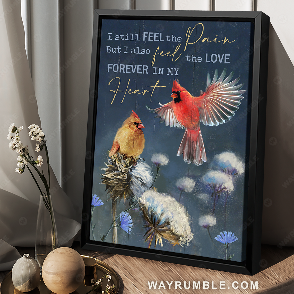 Cotton flower field, Watercolor cardinal, Blue night, I still feel the pain - Heaven Portrait Canvas Prints, Wall Art