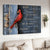 Amazing cardinal, Antique door, To my loved one in heaven - Heaven Landscape Canvas Prints, Wall Art