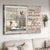 Baby white flower, Red cardinal, Vintage window, Those we love don't go away - Heaven Landscape Canvas Prints, Wall Art