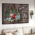 Red cranberry forest, Cardinal, Unique background, Those we love don't go away - Heaven Landscape Canvas Prints, Wall Art