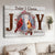 Watercolor cardinal, Beautiful cranberry wreath, Today I choose joy - Heaven Landscape Canvas Prints, Wall Art