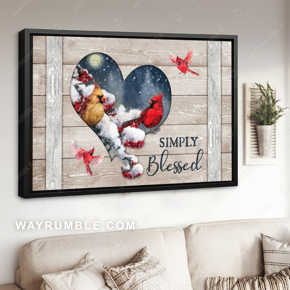 Frozen cranberry, Cardinal drawing, Beautiful night, Simply blessed - Heaven Landscape Canvas Prints, Wall Art