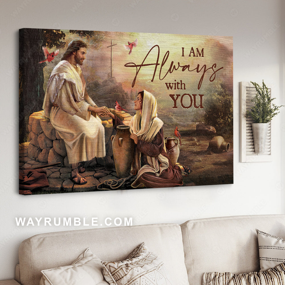 Abstract Samaritan Woman With Jesus Diamond Painting 