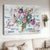 Pastel flower vase, Wooden cross, Butterfly, They fly beside us every day - Heaven Landscape Canvas Prints, Wall Art